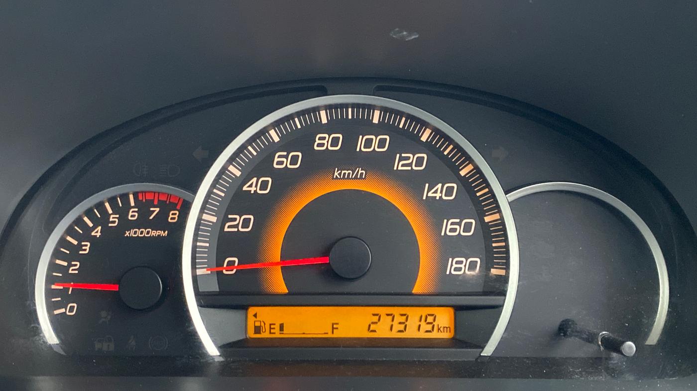 2010 Maruti Wagon R 1.0 VXI, Petrol, Manual, 27,469 km, Odometer Image