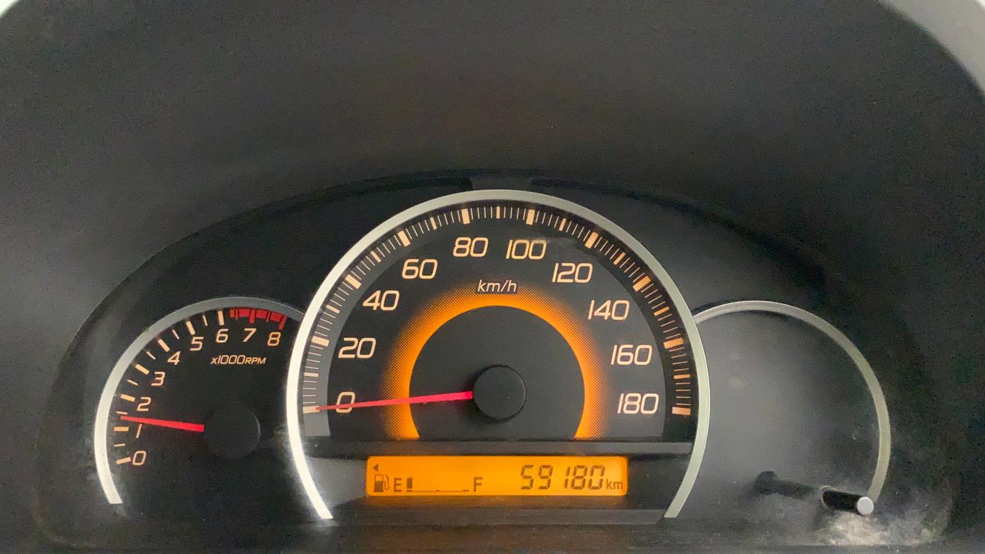 2010 Maruti Wagon R 1.0 VXI, Petrol, Manual, 59,180 km, Odometer Image