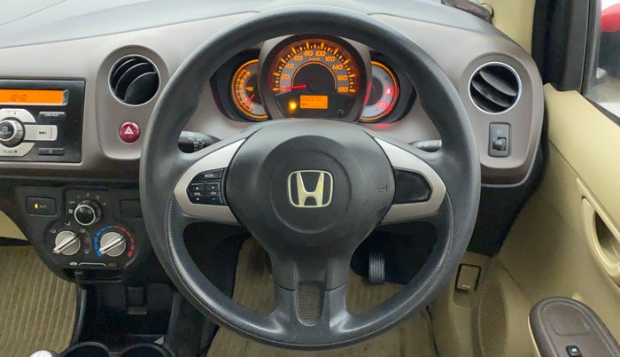 2012 Honda Brio S MT, Petrol, Manual, 50,570 km, Steering Wheel Close Up