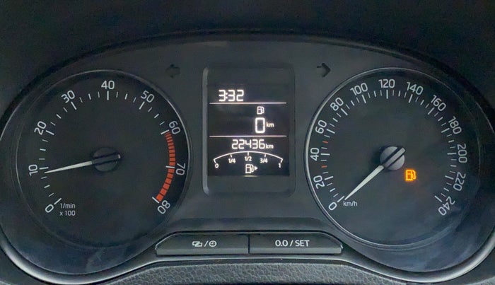 2017 Skoda Rapid AMBITION 1.6 MPFI MT, Petrol, Manual, 22,548 km, Odometer Image