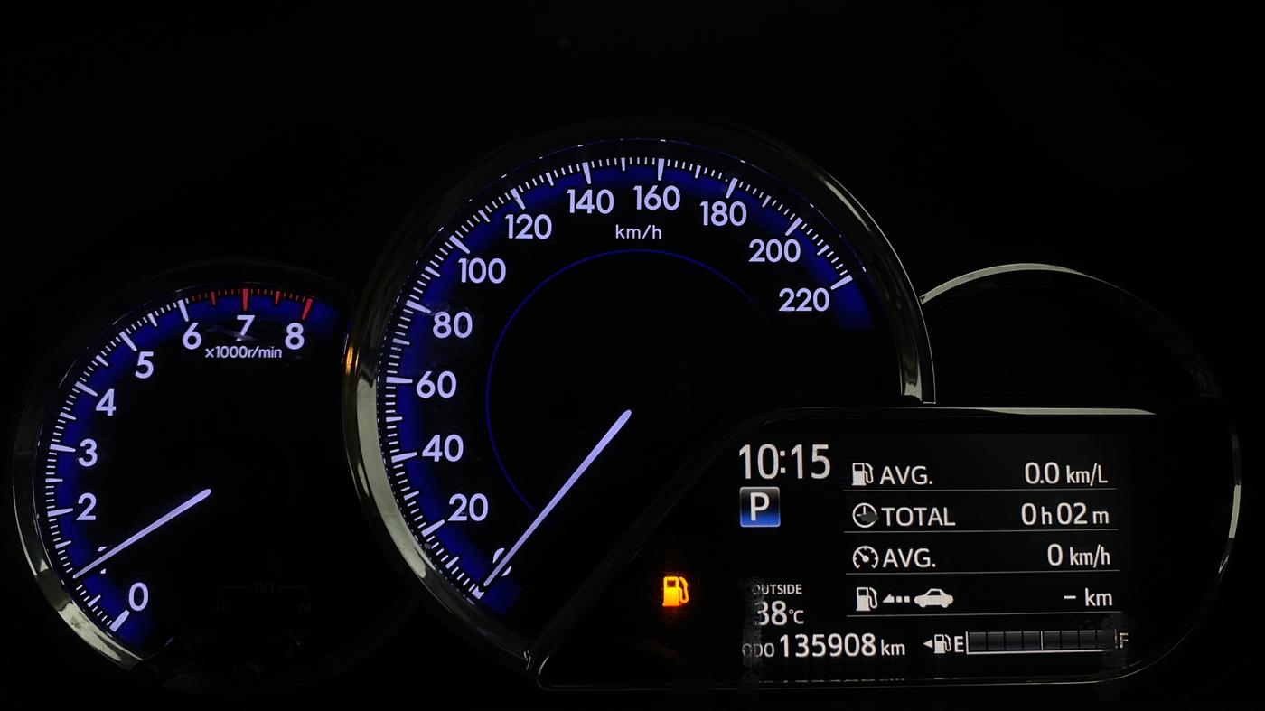 2018 Toyota YARIS VX CVT, Petrol, Automatic, 1,35,905 km, Odometer Image