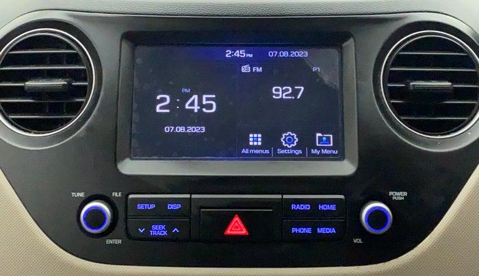 2017 Hyundai Grand i10 SPORTZ (O) AT 1.2 KAPPA VTVT, Petrol, Automatic, 62,721 km, Infotainment System
