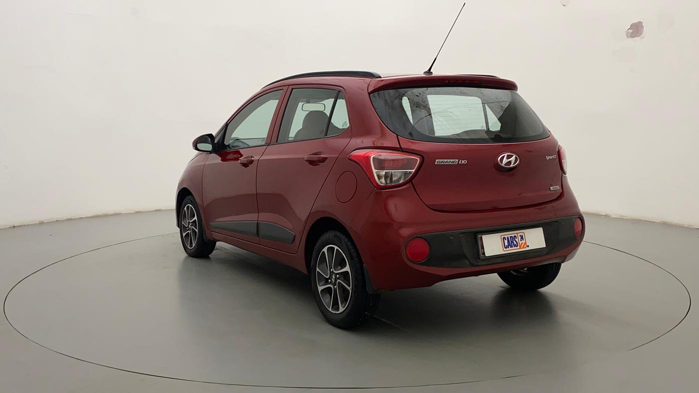 2017 Hyundai Grand i10 SPORTZ (O) AT 1.2 KAPPA VTVT, Petrol, Automatic, 62,721 km, Left Back Diagonal