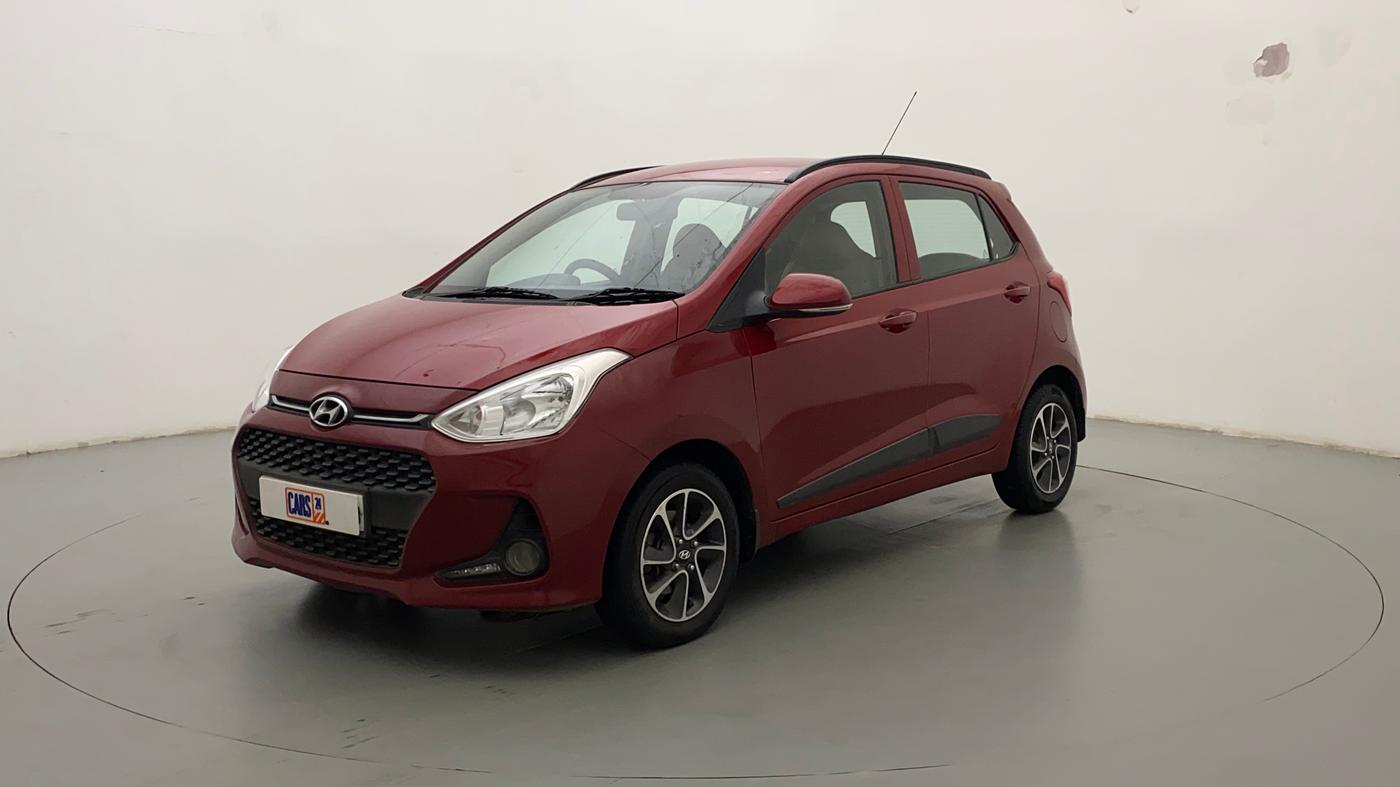 2017 Hyundai Grand i10 SPORTZ (O) AT 1.2 KAPPA VTVT, Petrol, Automatic, 62,721 km, Left Front Diagonal