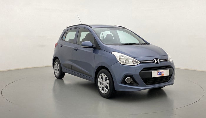 2015 Hyundai Grand i10 SPORTZ 1.2 KAPPA VTVT, Petrol, Manual, 77,830 km, Right Front Diagonal
