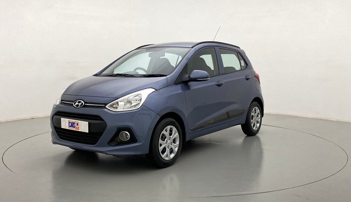 2015 Hyundai Grand i10 SPORTZ 1.2 KAPPA VTVT, Petrol, Manual, 77,830 km, Left Front Diagonal