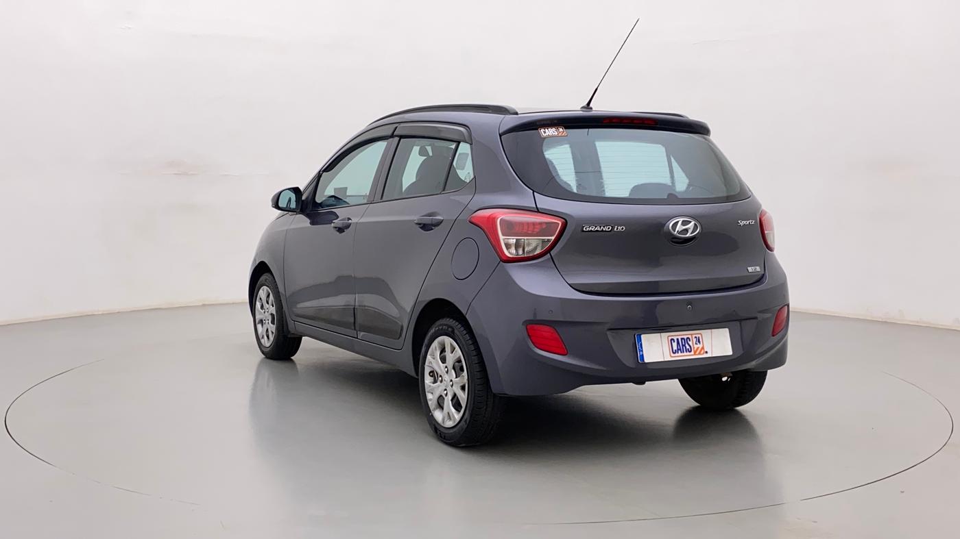 2015 Hyundai Grand i10 SPORTZ 1.2 KAPPA VTVT, Petrol, Manual, 61,975 km, Left Back Diagonal
