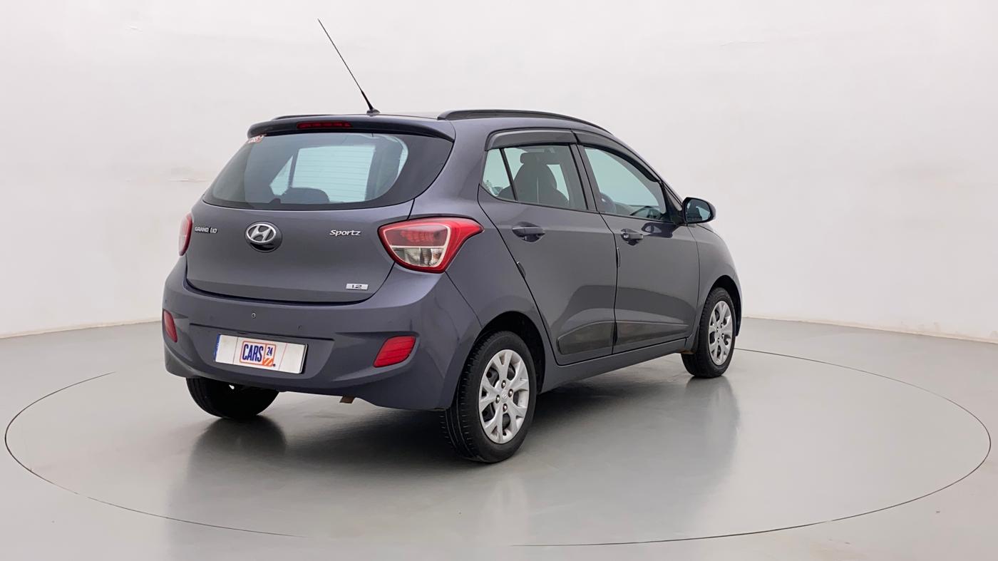 2015 Hyundai Grand i10 SPORTZ 1.2 KAPPA VTVT, Petrol, Manual, 61,975 km, Right Back Diagonal