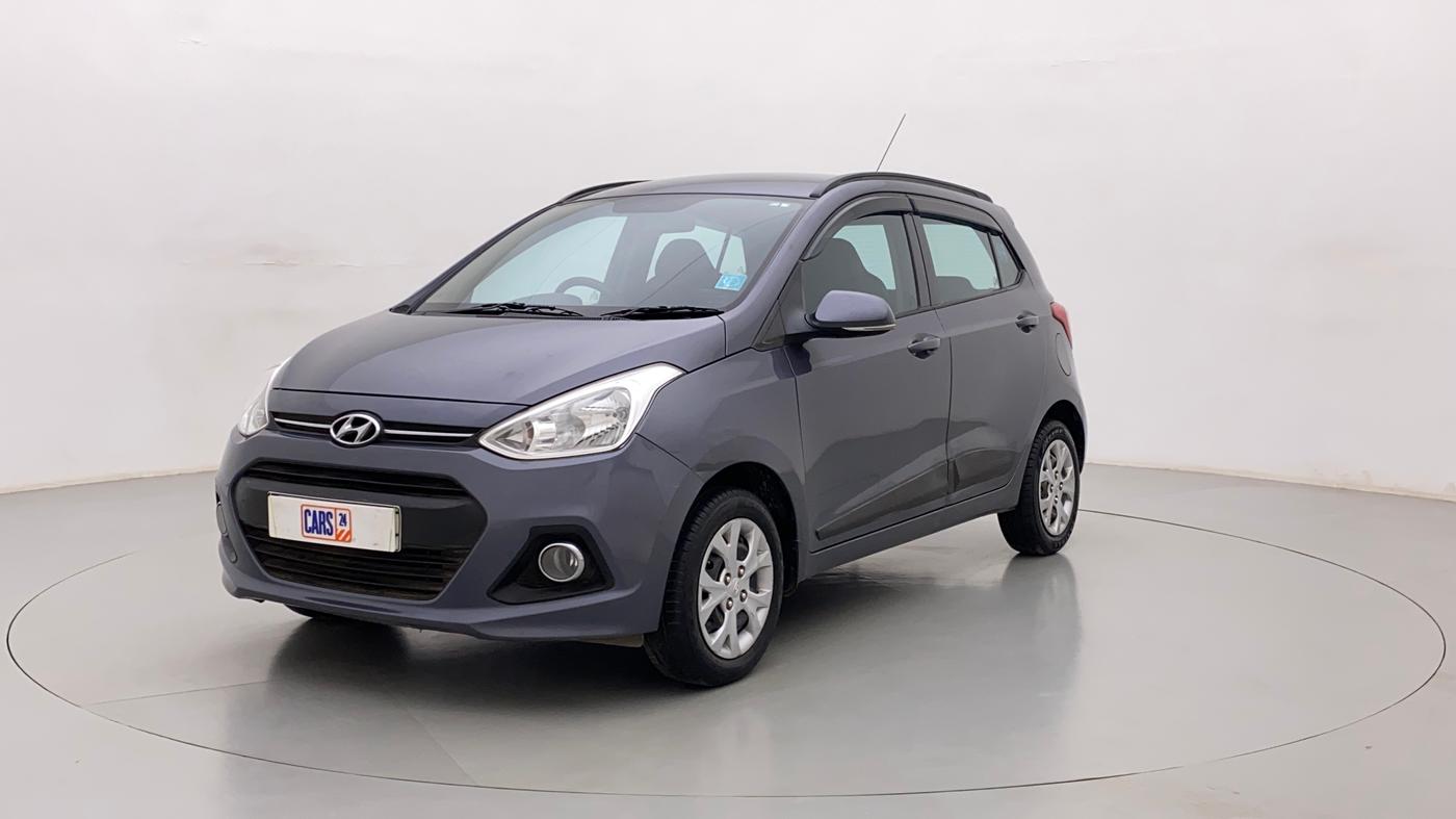 2015 Hyundai Grand i10 SPORTZ 1.2 KAPPA VTVT, Petrol, Manual, 61,975 km, Left Front Diagonal