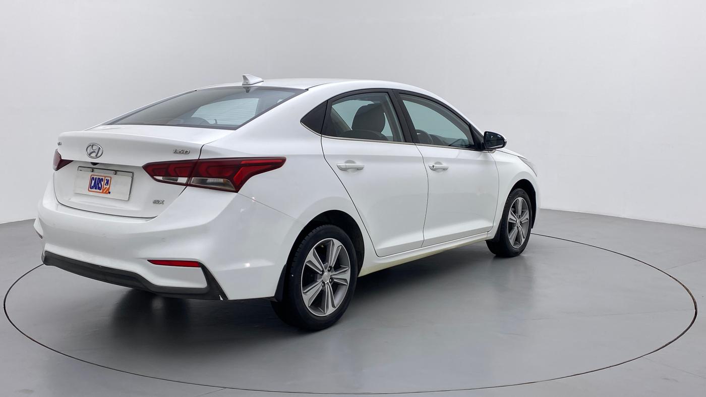 2018 Hyundai Verna 1.6 CRDI SX + AT, Diesel, Automatic, 66,035 km, Right Back Diagonal