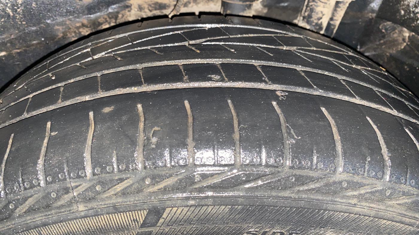 2022 Tata NEXON XZA PLUS PETROL, Petrol, Automatic, 61,987 km, Left Rear Tyre Tread