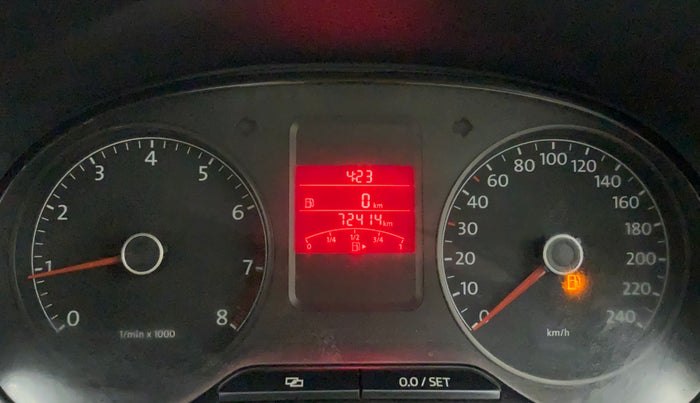 2014 Volkswagen Polo HIGHLINE1.2L, Petrol, Manual, 72,414 km, Odometer Image