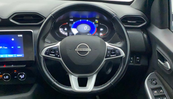 2021 Nissan MAGNITE XV PREMIUM DUAL TONE, Petrol, Manual, 27,592 km, Steering Wheel Close Up