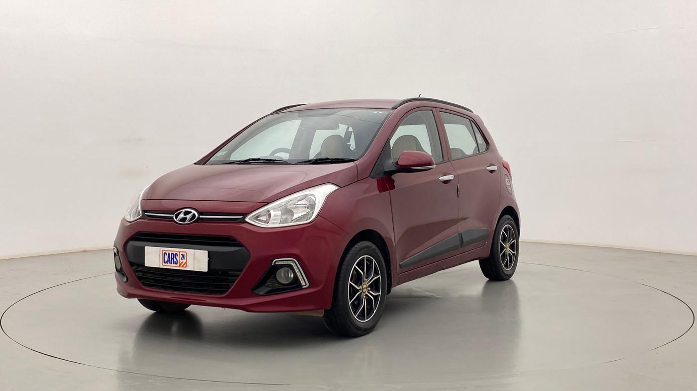 2014 Hyundai Grand i10 SPORTZ 1.2 KAPPA VTVT, Petrol, Manual, 78,422 km, Left Front Diagonal