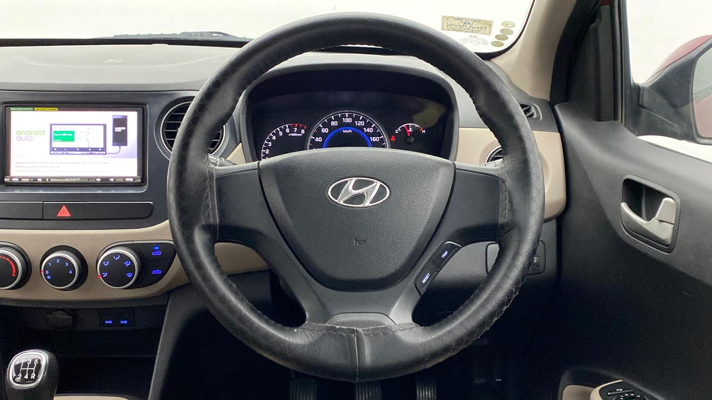 2014 Hyundai Grand i10 SPORTZ 1.2 KAPPA VTVT, Petrol, Manual, 78,422 km, Steering Wheel Close Up