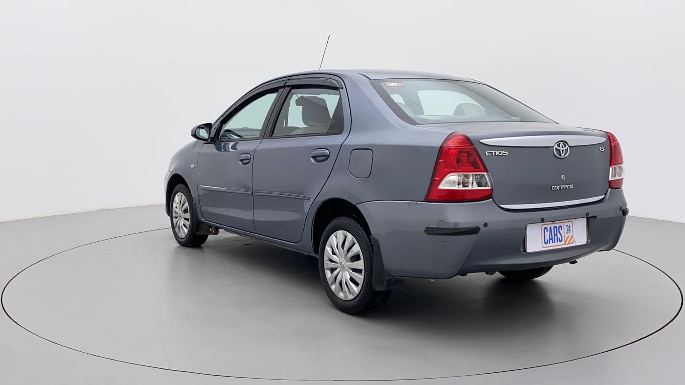 2013 Toyota Etios G, Petrol, Manual, 91,297 km, Left Back Diagonal