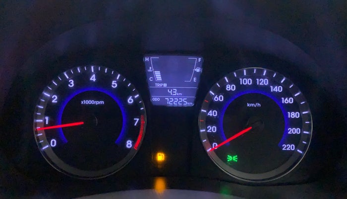 2014 Hyundai Verna FLUIDIC 1.6 VTVT SX, Petrol, Manual, 72,116 km, Odometer Image