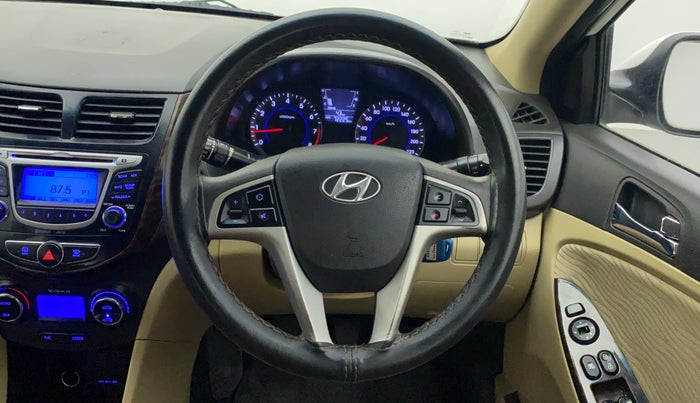2014 Hyundai Verna FLUIDIC 1.6 VTVT SX, Petrol, Manual, 72,116 km, Steering Wheel Close Up