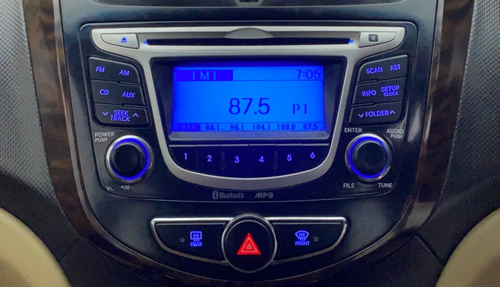 2014 Hyundai Verna FLUIDIC 1.6 VTVT SX, Petrol, Manual, 72,116 km, Infotainment System