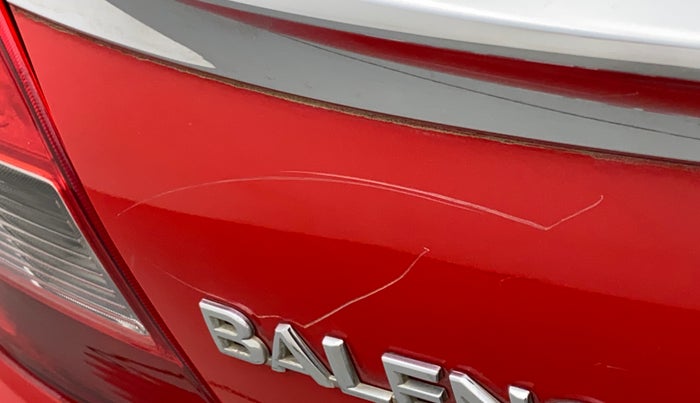 2016 Maruti Baleno ZETA PETROL 1.2, Petrol, Manual, 58,163 km, Dicky (Boot door) - Minor scratches