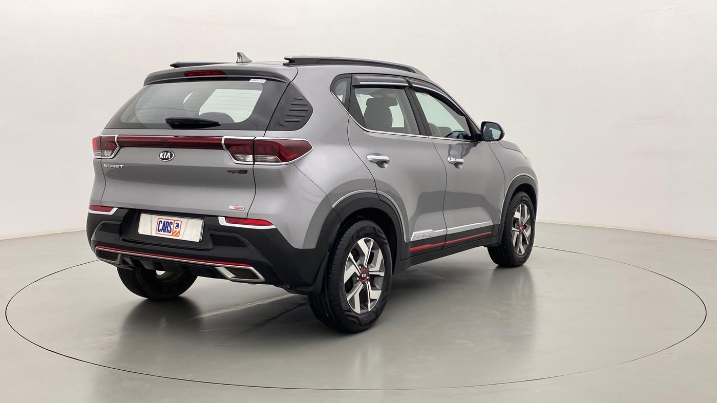 2020 KIA SONET GTX PLUS DCT 1.0, Petrol, Automatic, 7,904 km, Right Back Diagonal