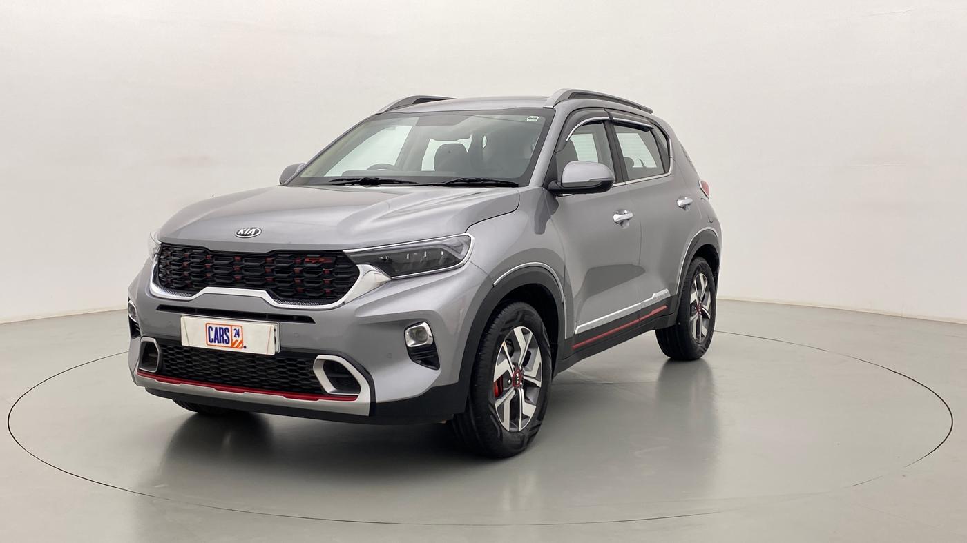 2020 KIA SONET GTX PLUS DCT 1.0, Petrol, Automatic, 7,904 km, Left Front Diagonal