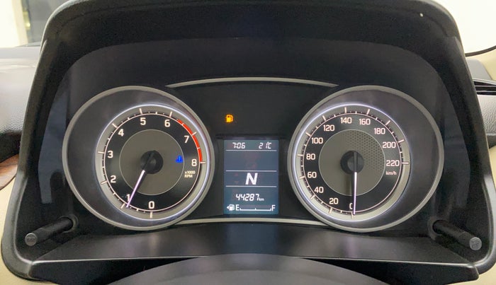 2018 Maruti Dzire ZXI PLUS AMT, Petrol, Automatic, 44,286 km, Odometer Image