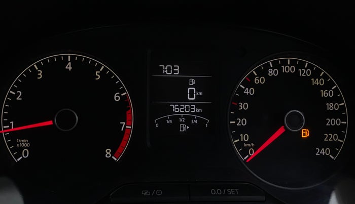 2017 Volkswagen Ameo COMFORTLINE 1.2L, Petrol, Manual, 76,200 km, Odometer Image