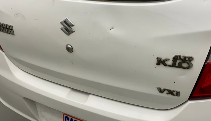 2017 Maruti Alto K10 VXI, Petrol, Manual, 41,724 km, Dicky (Boot door) - Slightly dented
