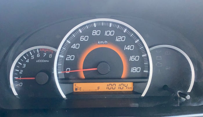 2013 Maruti Wagon R 1.0 VXI, Petrol, Manual, 1,00,092 km, Odometer Image