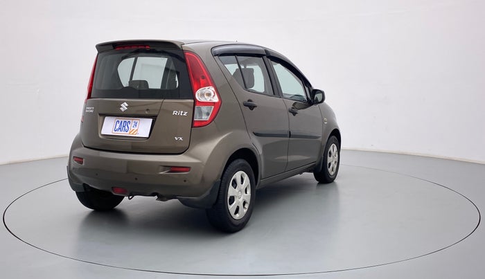 2013 Maruti Ritz VXI, Petrol, Manual, 1,07,239 km, Right Back Diagonal