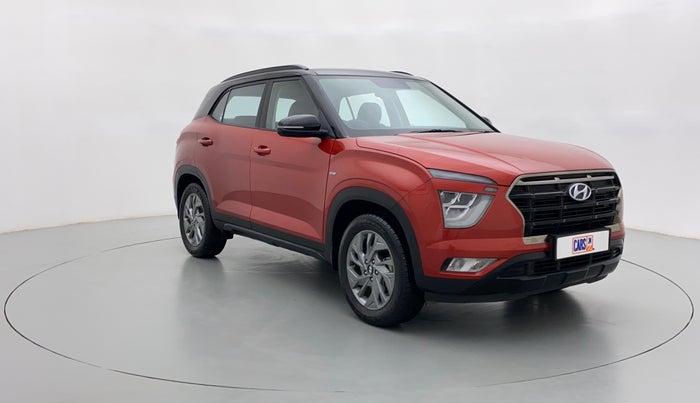 2020 Hyundai Creta 1.4 SX(O) TURBO GDI DCT DUAL TONE, Petrol, Automatic, 12,717 km, Right Front Diagonal