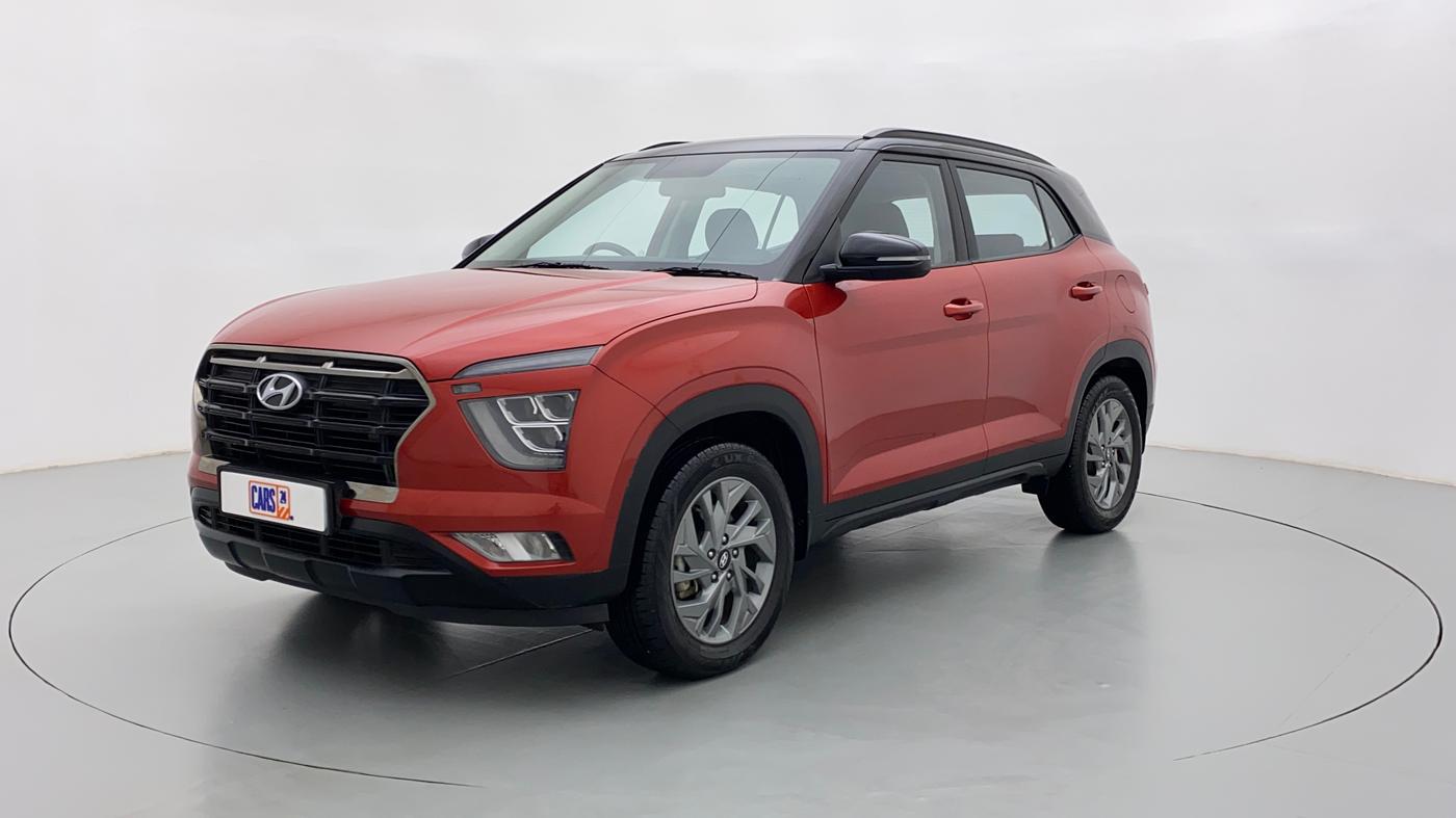 2020 Hyundai Creta 1.4 SX(O) TURBO GDI DCT DUAL TONE, Petrol, Automatic, 12,717 km, Left Front Diagonal
