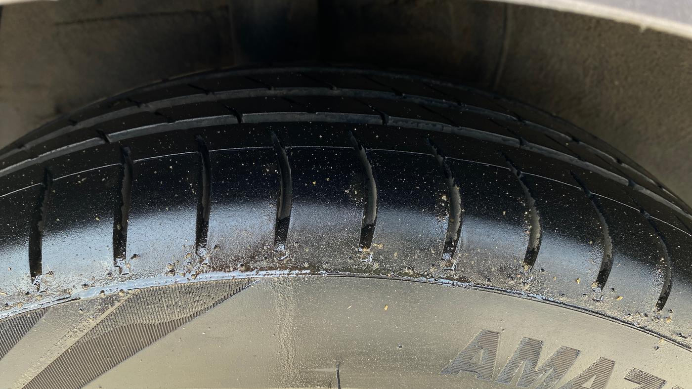 2018 Hyundai Xcent S 1.2, CNG, Manual, 99,084 km, Right Rear Tyre Tread