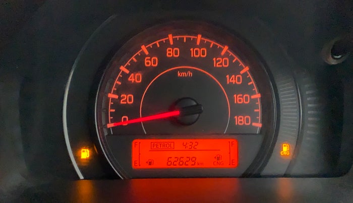 2020 Maruti New Wagon-R LXI CNG 1.0 L, CNG, Manual, 62,629 km, Odometer Image