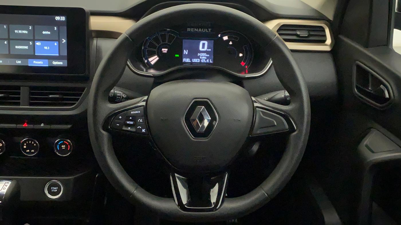 2021 Renault Kiger RXT AMT DUAL TONE, Petrol, Automatic, 14,395 km, Steering Wheel Close Up