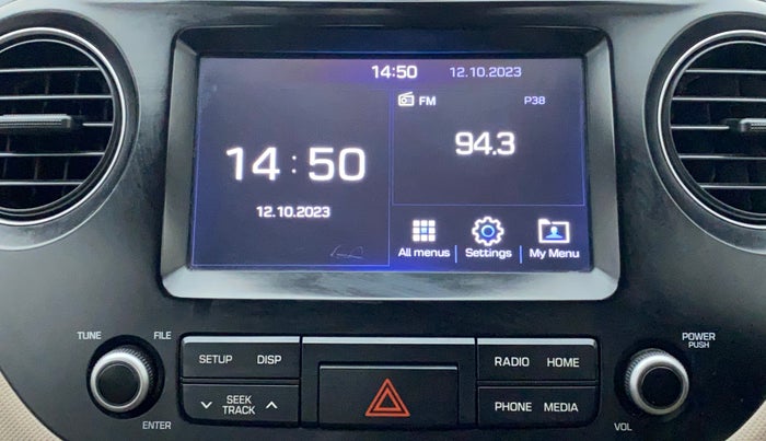 2018 Hyundai Grand i10 SPORTZ (O) AT 1.2 KAPPA VTVT, Petrol, Automatic, 23,372 km, Infotainment System