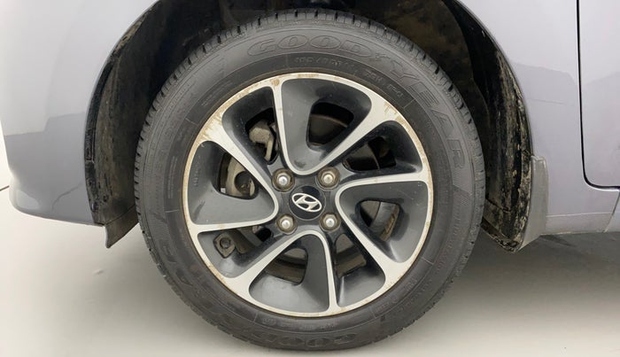 2018 Hyundai Grand i10 SPORTZ (O) AT 1.2 KAPPA VTVT, Petrol, Automatic, 23,372 km, Left Front Wheel