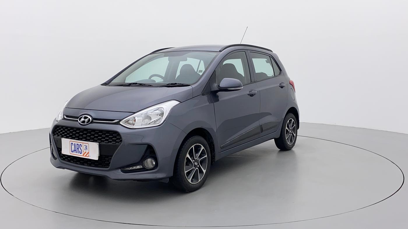 2018 Hyundai Grand i10 SPORTZ (O) AT 1.2 KAPPA VTVT, Petrol, Automatic, 23,372 km, Left Front Diagonal