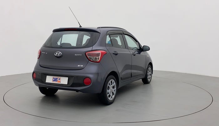 2017 Hyundai Grand i10 SPORTZ 1.2 KAPPA VTVT, Petrol, Manual, 30,438 km, Right Back Diagonal