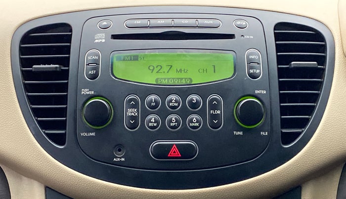 2010 Hyundai i10 SPORTZ 1.2, Petrol, Manual, 46,908 km, Infotainment System