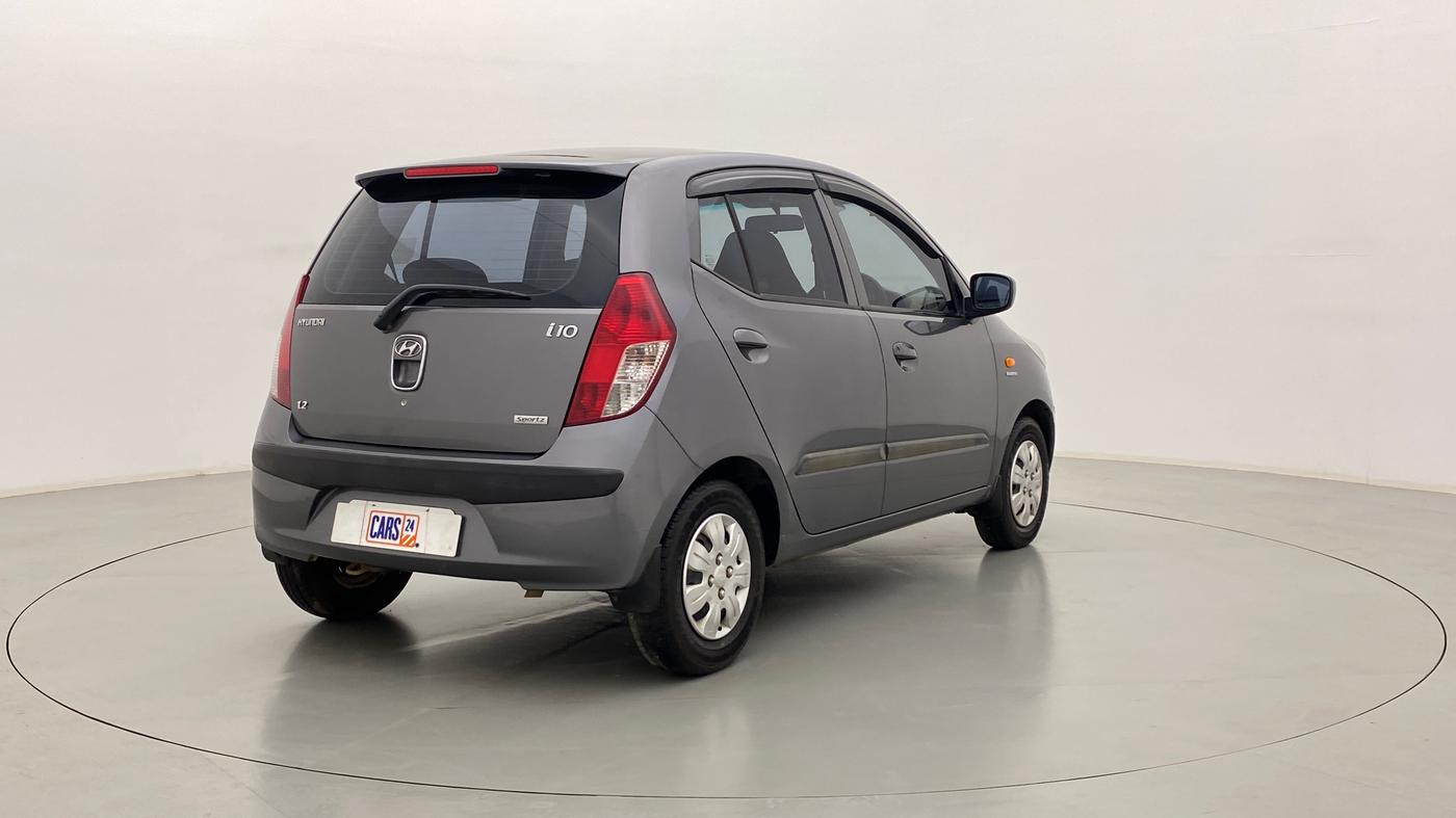 2010 Hyundai i10 SPORTZ 1.2, Petrol, Manual, 46,908 km, Right Back Diagonal