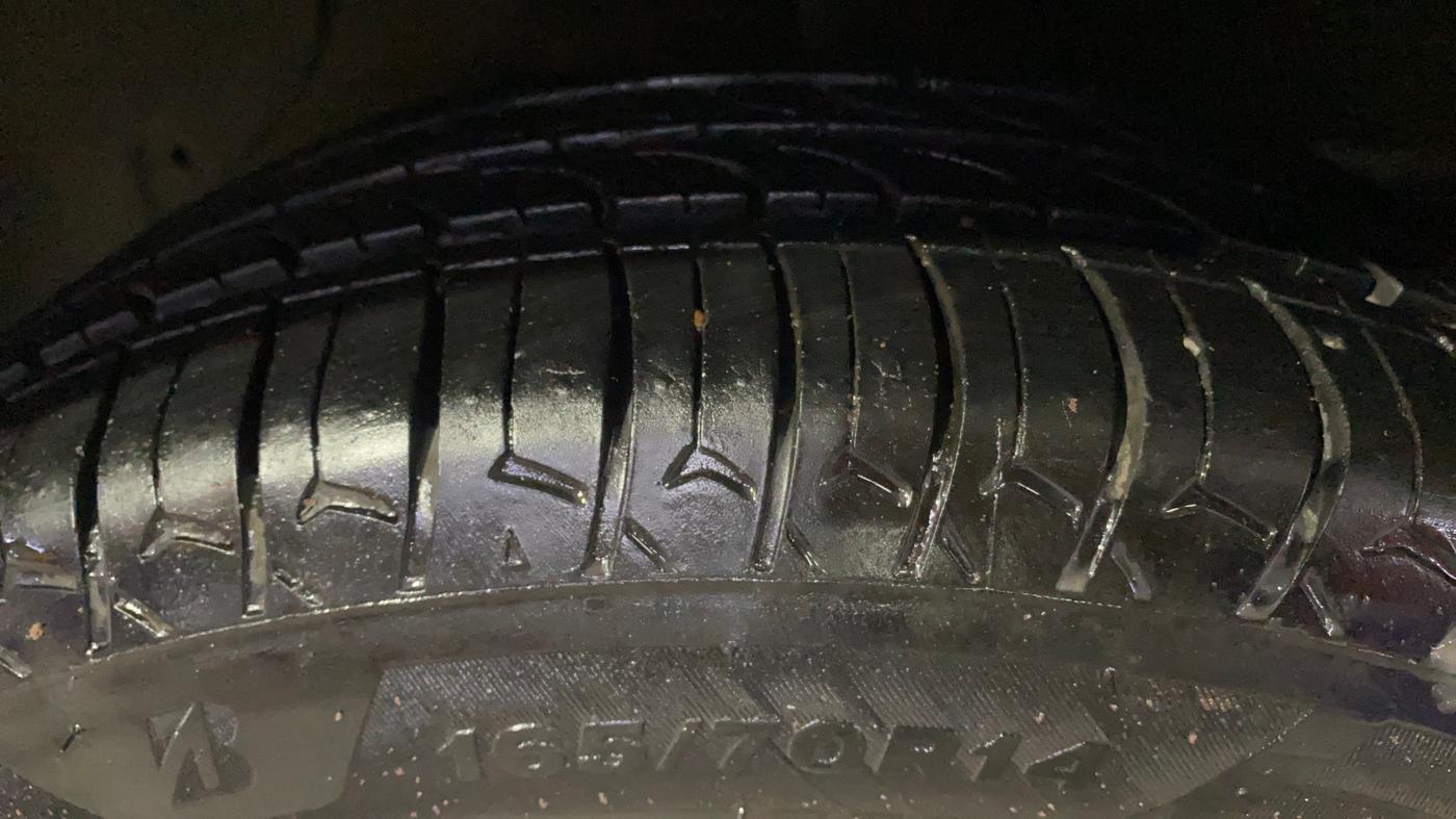 2022 Hyundai AURA S 1.2 CNG, CNG, Manual, 56,765 km, Left Front Tyre Tread