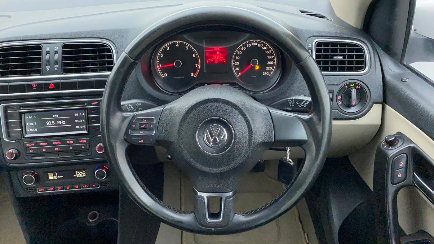 2013 Volkswagen Polo HIGHLINE1.2L, Petrol, Manual, 80,648 km, Steering Wheel Close Up
