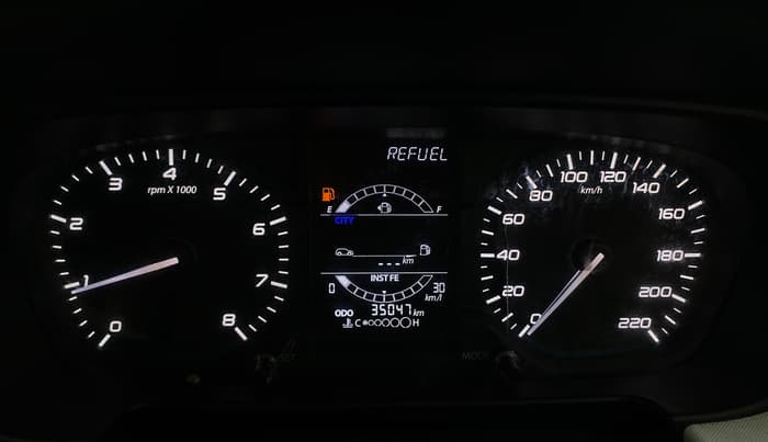 2022 Tata PUNCH ACCOMPLISHED MT, Petrol, Manual, 35,043 km, Odometer Image