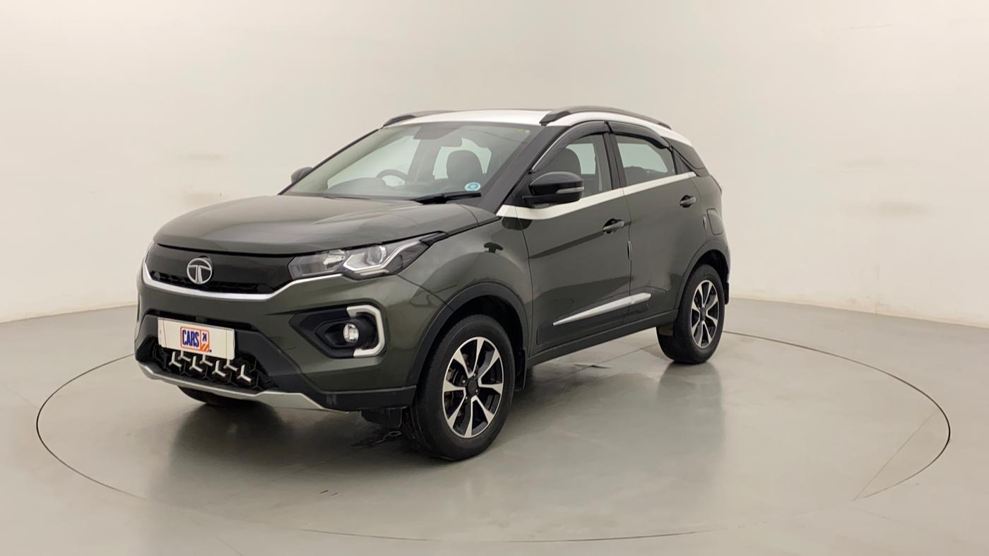 2020 Tata NEXON XZ PLUS (O) DIESEL DUAL TONE, Diesel, Manual, 87,377 km, Left Front Diagonal
