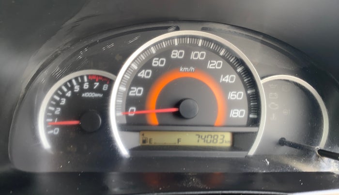 2014 Maruti Wagon R 1.0 VXI, Petrol, Manual, 74,074 km, Odometer Image