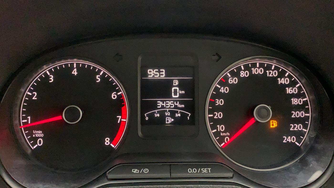 2019 Volkswagen Polo COMFORTLINE 1.0L MPI, Petrol, Manual, 34,354 km, Odometer Image