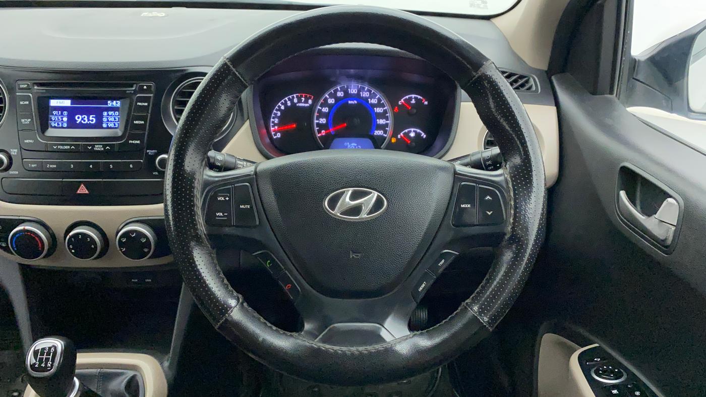 2014 Hyundai Grand i10 ASTA 1.2 KAPPA VTVT, CNG, Manual, 76,457 km, Steering Wheel Close Up