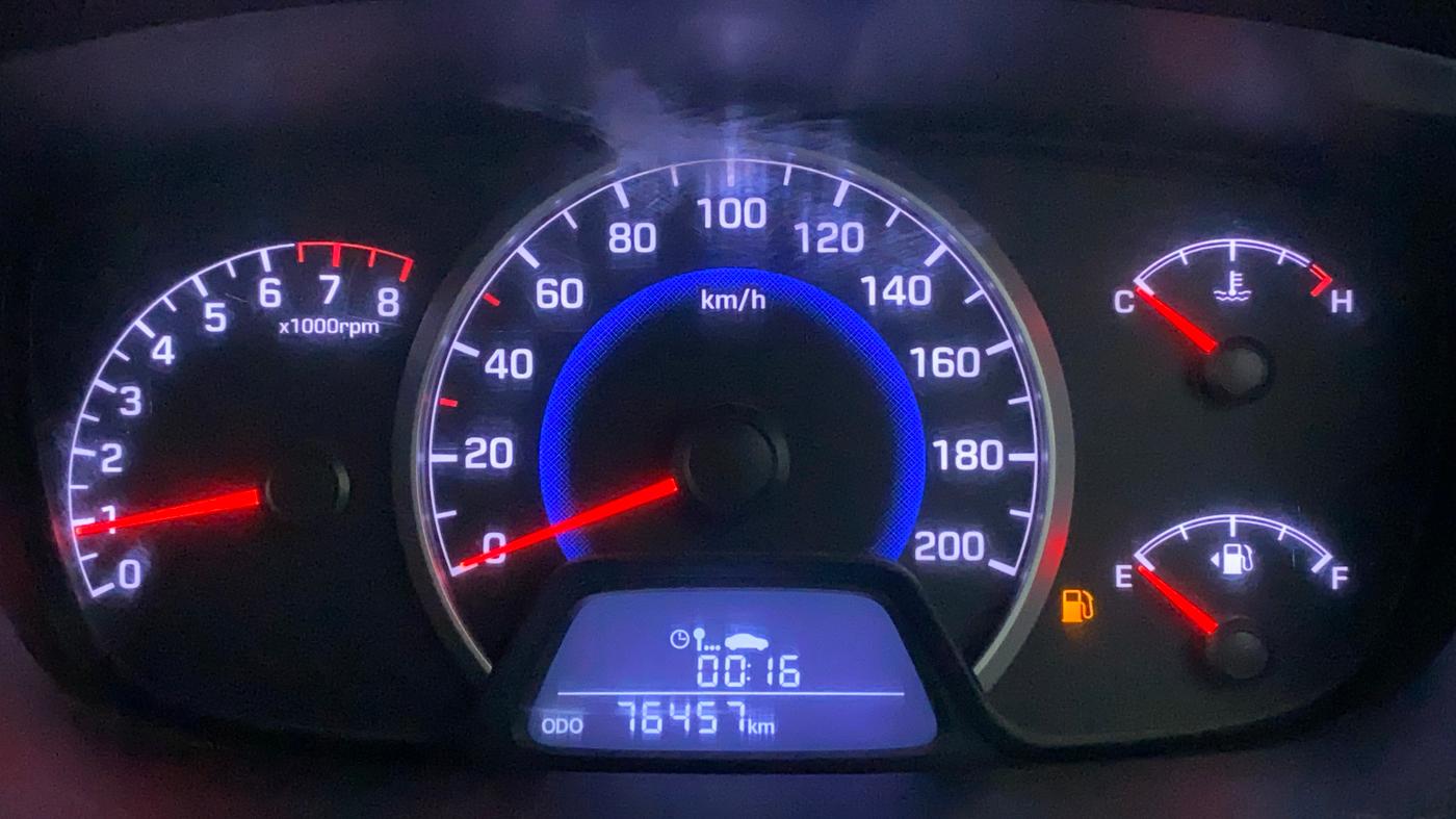 2014 Hyundai Grand i10 ASTA 1.2 KAPPA VTVT, CNG, Manual, 76,457 km, Odometer Image